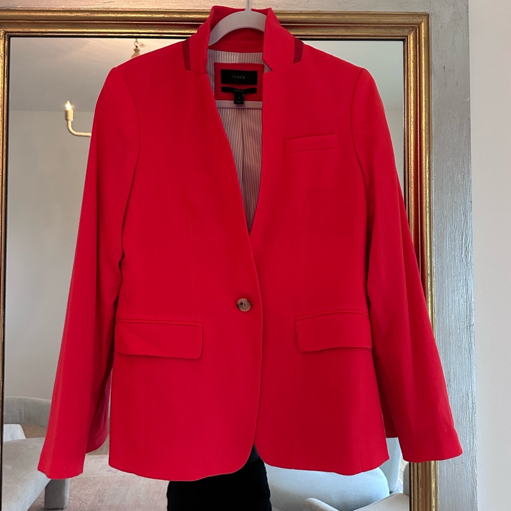 J. Crew Regent red blazer